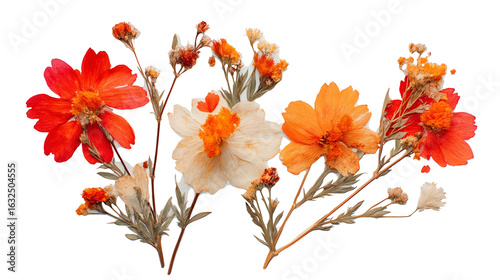 aesthetic sticker decor, dried petal artwork