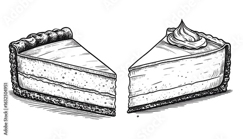 Two slices of cheesecake (1)