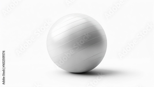 White exercise ball