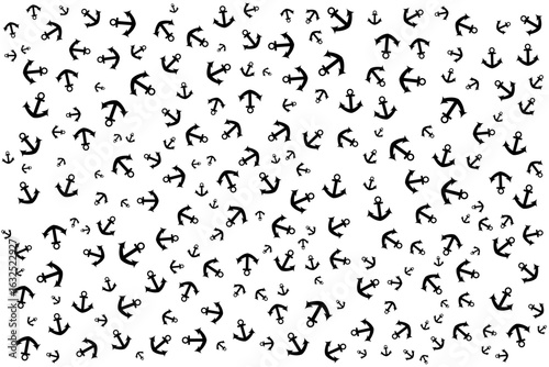 Anchor background design on white canvas