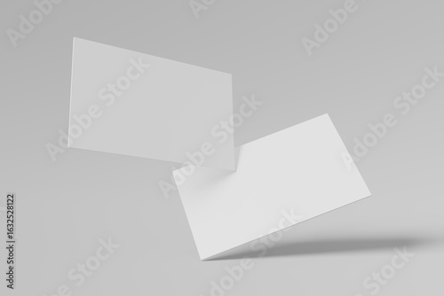 Blank business card mockup template