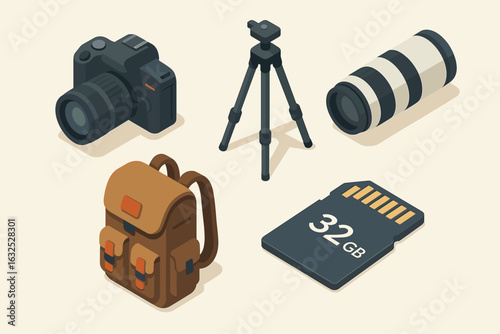 Essential Photography Gear Icons for Photographers & Creatives