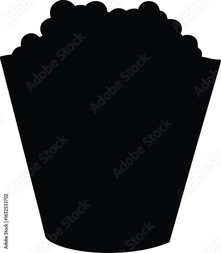 popcorn sketch silhouette 