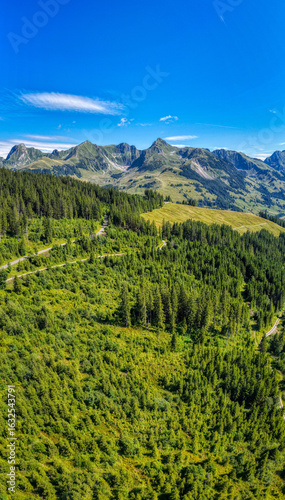 Blick ins Gantrischgebiet, Gurnigel, Kanton Bern, Schweiz, Luftaufnahme, August 2025