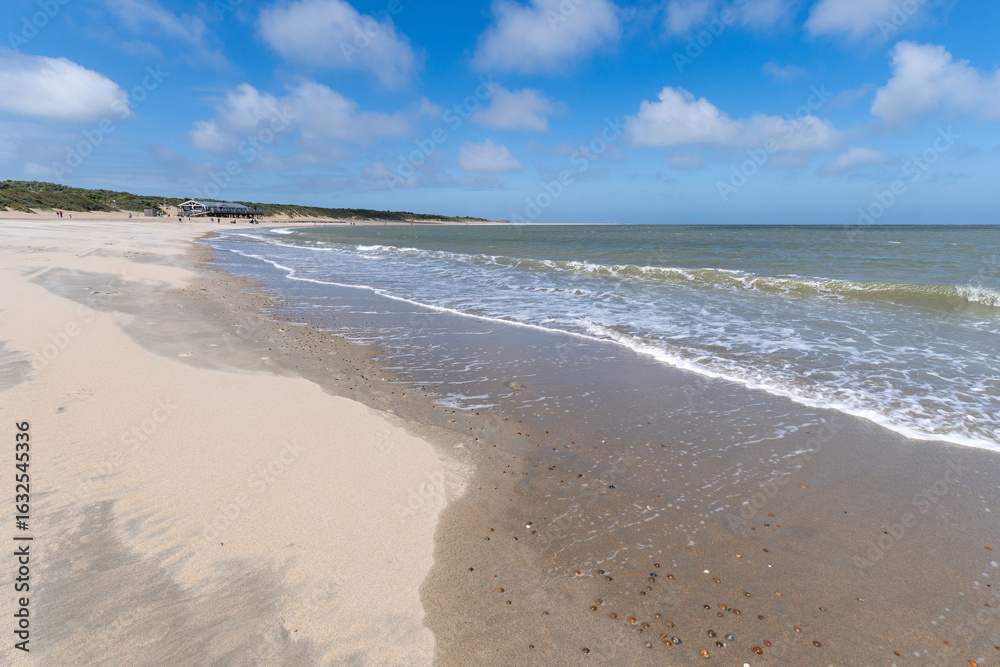 Obraz premium Brouwers beach near Renesse in Zeeland, Netherlands