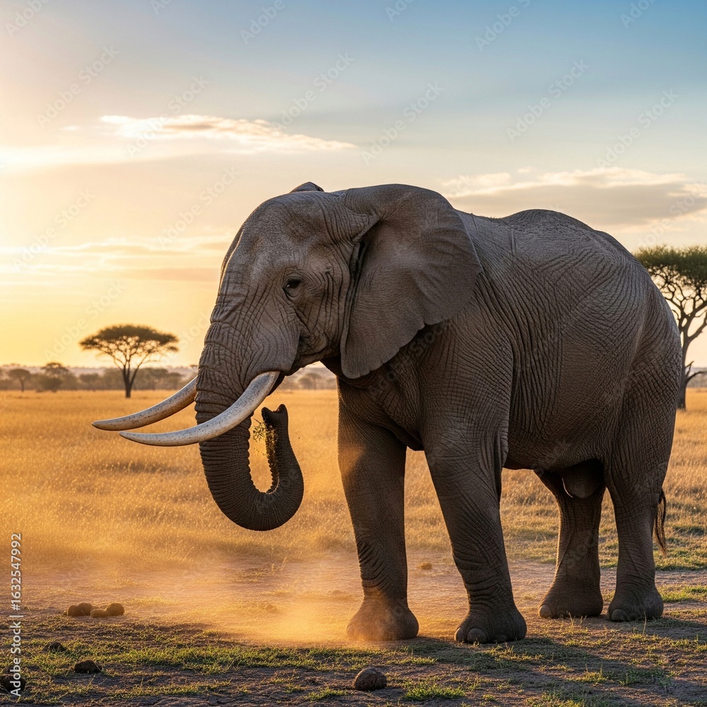 Fototapeta premium elephant in the wild