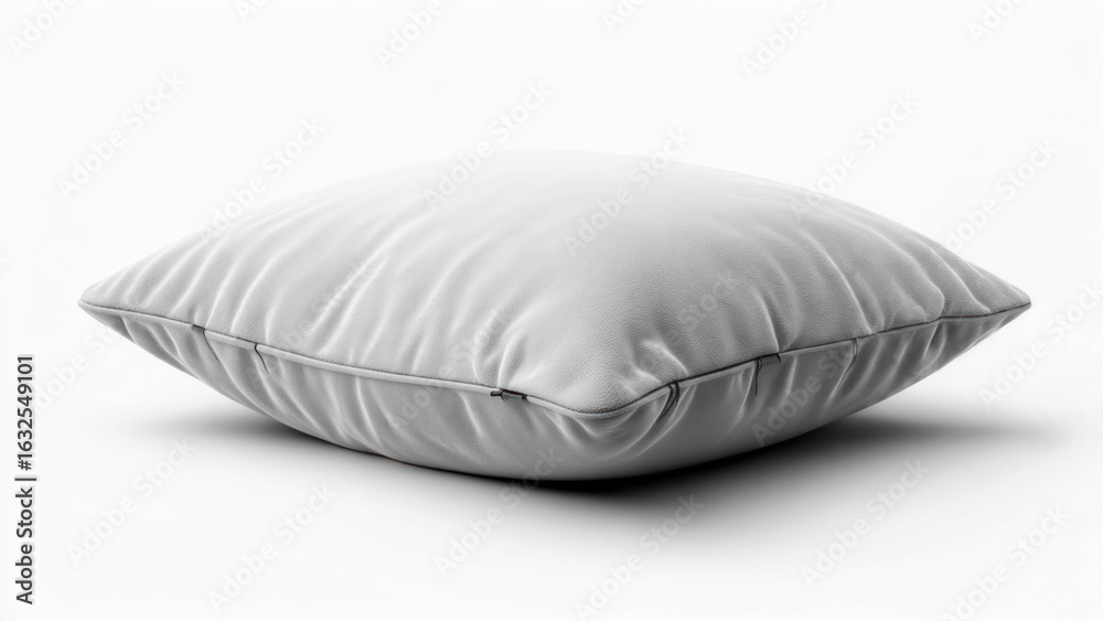White pillow on white background White pillow on white background