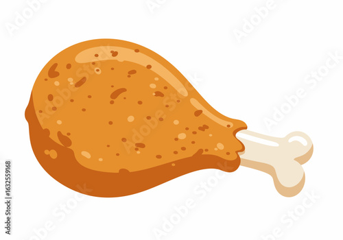 Crispy Fried Chicken Drumstick with Bone.