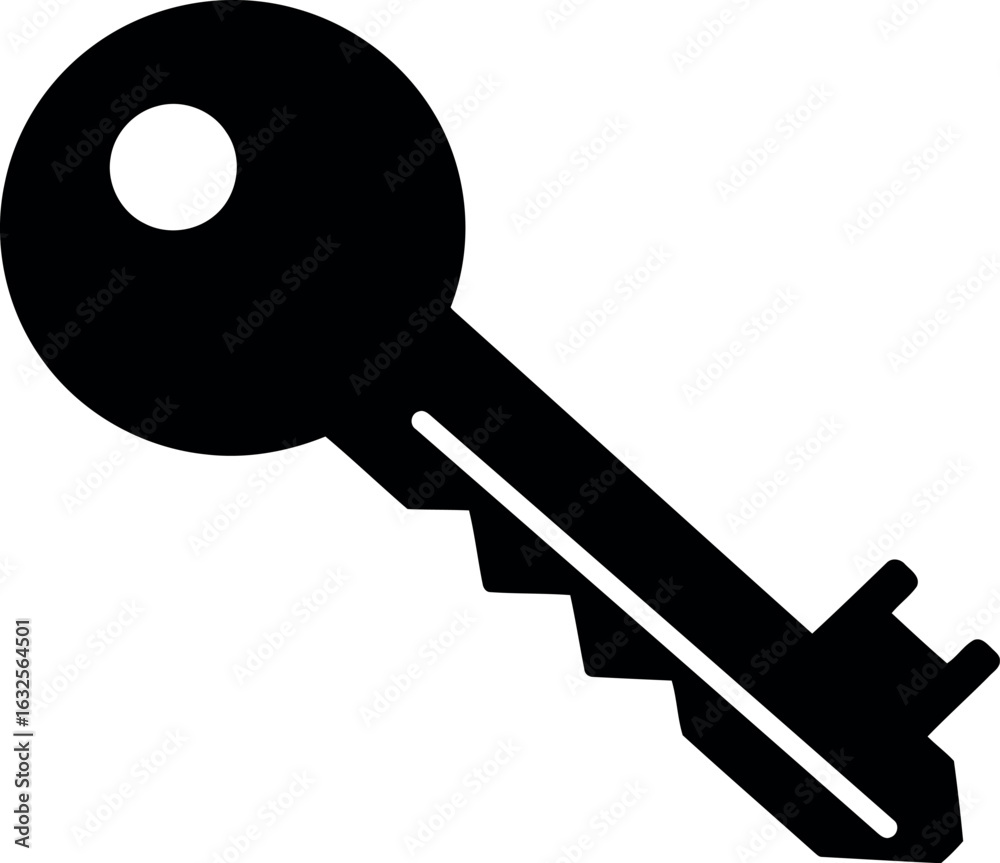 Black key icon Black key icon
