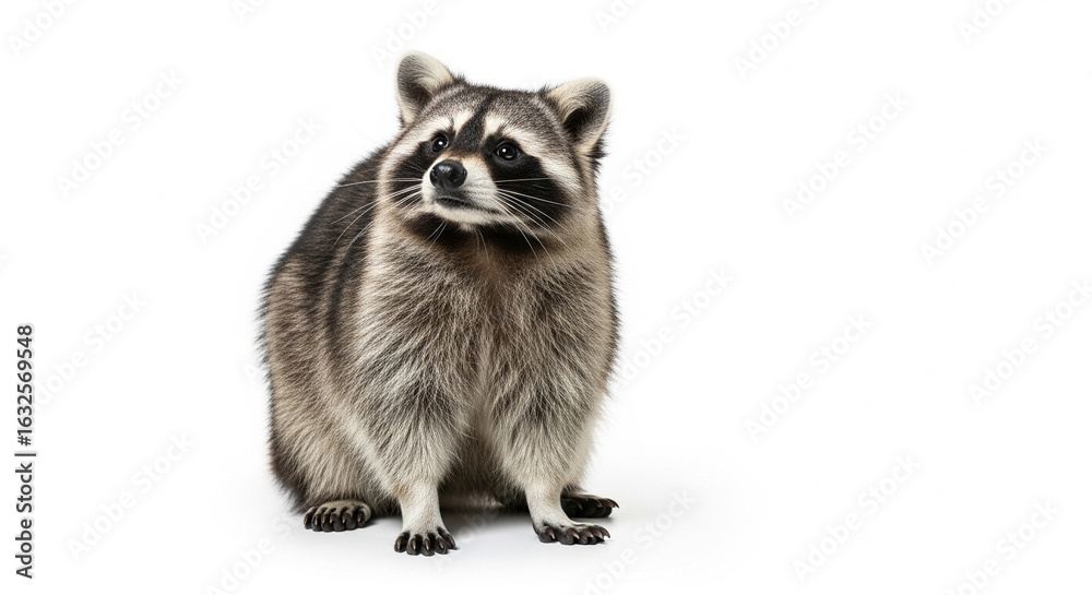 Fototapeta premium ferret on a white background isolated