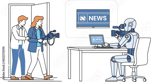 Robot news reporter future of journalism automation in media