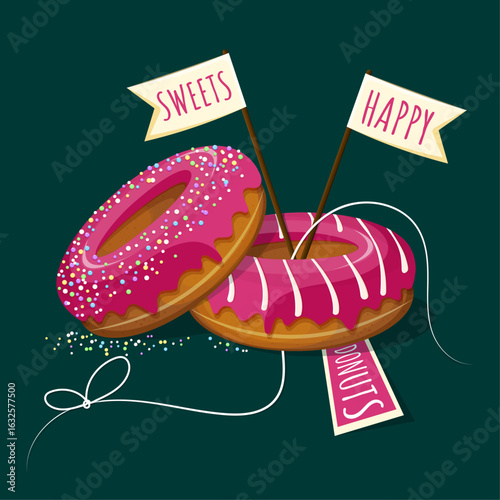 Pink donuts