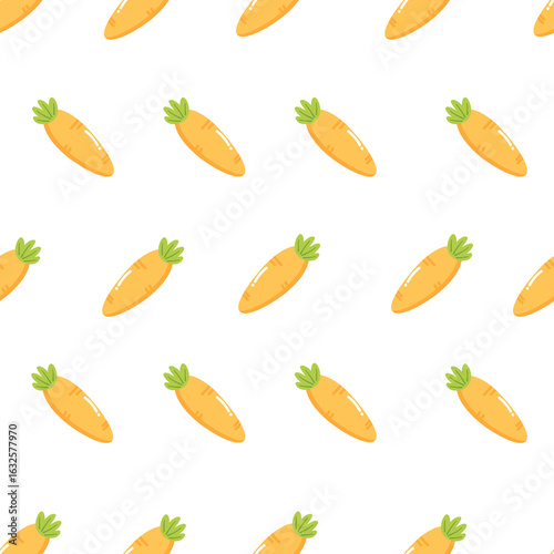 Wallpaper Mural Seamless Pattern of Carrots on Black Background Torontodigital.ca