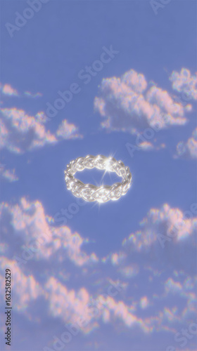 Kitsch style jewelry display with colorful gems
