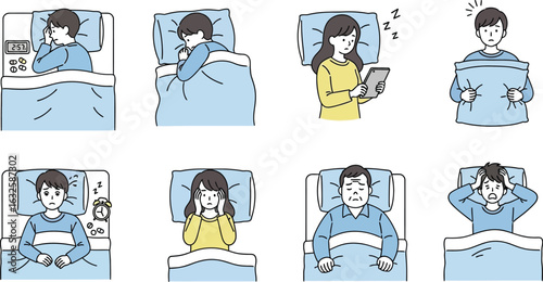 Insomnia sleeplessness sleep disorder anxiety and depression