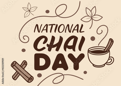 Celebrate National Chai Day with Warmth and Flavorful Spices in a Cozy Design decorative