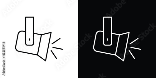 Spotlight icon line symbol concept, vector illustration