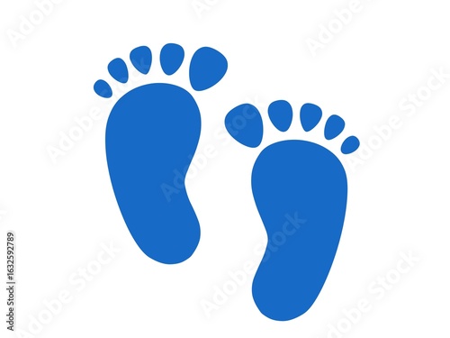 foot prints vector
