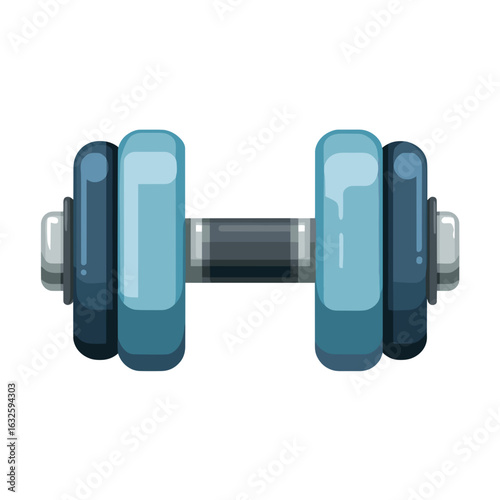 Weightlifting equipment displayed on a plain background showcasing a stylish dumbbell designed for fitness enthusiasts