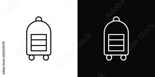 Hotel service icon line symbol concept, vector illustration