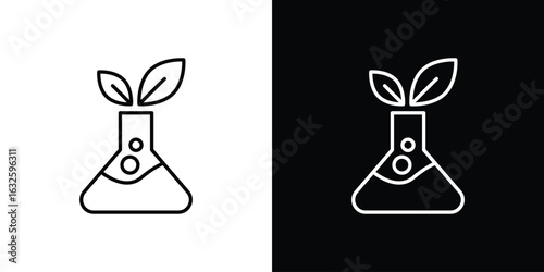 GMO icon line symbol concept, vector illustration