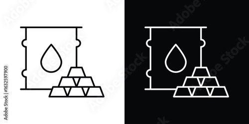 Commodity icon line symbol concept, vector illustration
