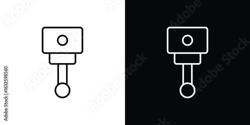 Car Piston icon line symbol concept, vector illustration
