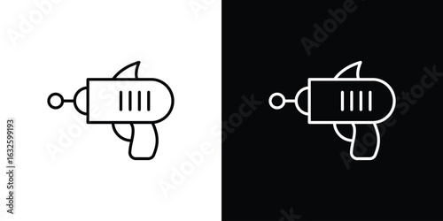 Blaster icon line symbol concept, vector illustration