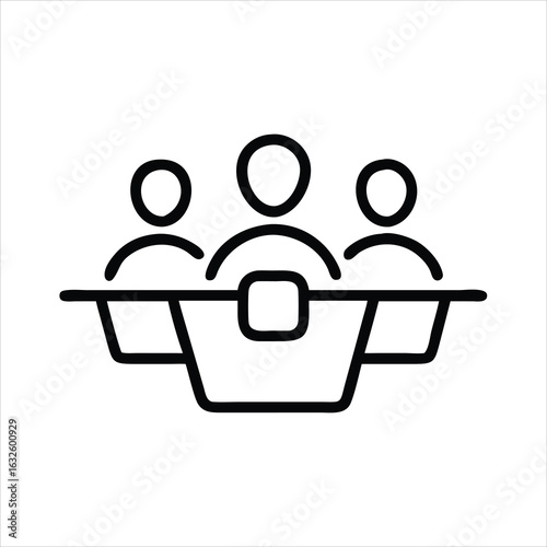 Clean Vector Outline Icon for Consumers and Shopping