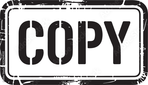 Copy Stamp Vector Illustration for Duplicated Document Indication Mark