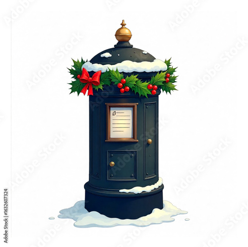 Mail box, post box Christmas decoration