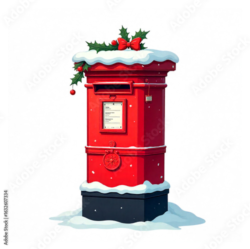 Mail box, post box Christmas decoration