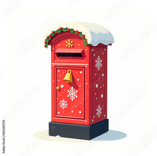 Mail box, post box Christmas decoration