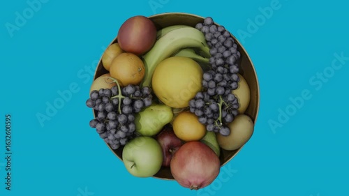 Fruits Basket Blue Screen Chroma Key
