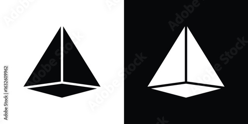 Free Download Prism icon in flat style, filled black symbol - GFXLoad