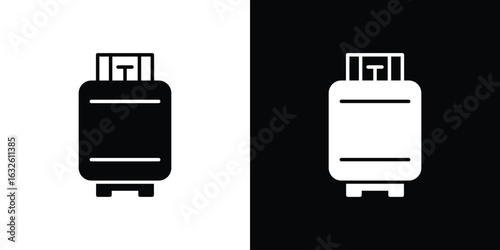 LPG icon in flat style, filled black symbol