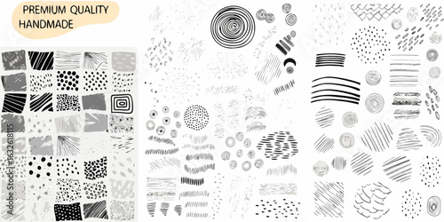 Collection of premium quality handmade abstract textures and patterns