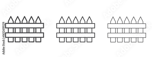 Yard icon in Line Art Style for Design collection