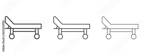 Stretcher icon in Line Art Style for Design collection
