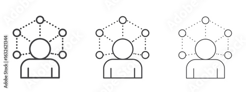 Skillsfor banner and packaging design Vector illustrationsn icon in Line Art Style for Design collection