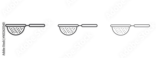 sieve icon in Line Art Style for Design collection