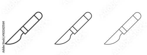 Scalpel icon in Line Art Style for Design collection