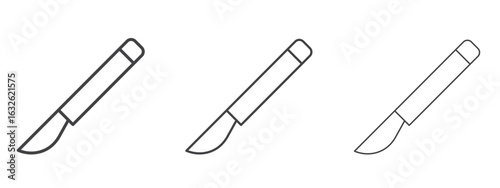 Scalpel icon in Line Art Style for Design collection