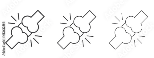 Osteoporosis icon in Line Art Style for Design collection
