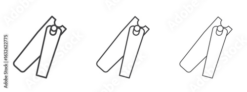 Nail clippers icon in Line Art Style for Design collection
