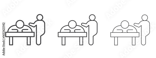 Massage icon in Line Art Style for Design collection