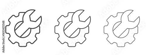 Customized icon in Line Art Style for Design collection