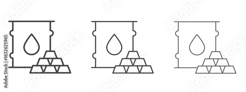 Commodity icon in Line Art Style for Design collection