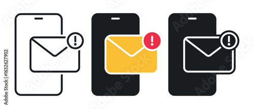 Scam alert icon. Illustration vector
