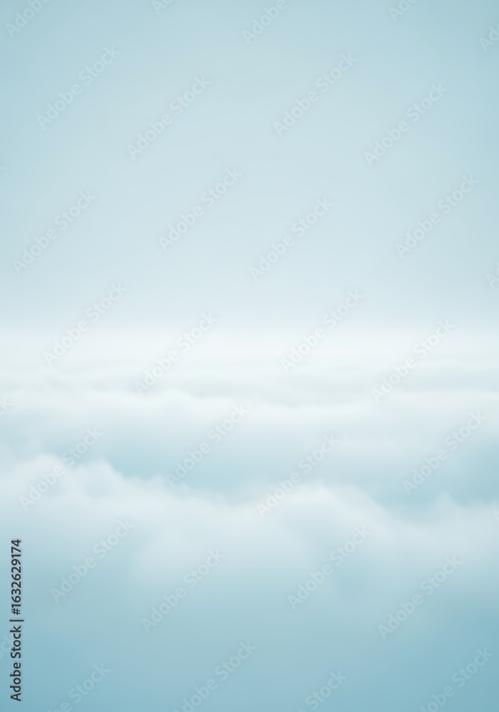 Gentle, pale blue clouds drift across the sky. Gentle, pale blue clouds drift across the sky.